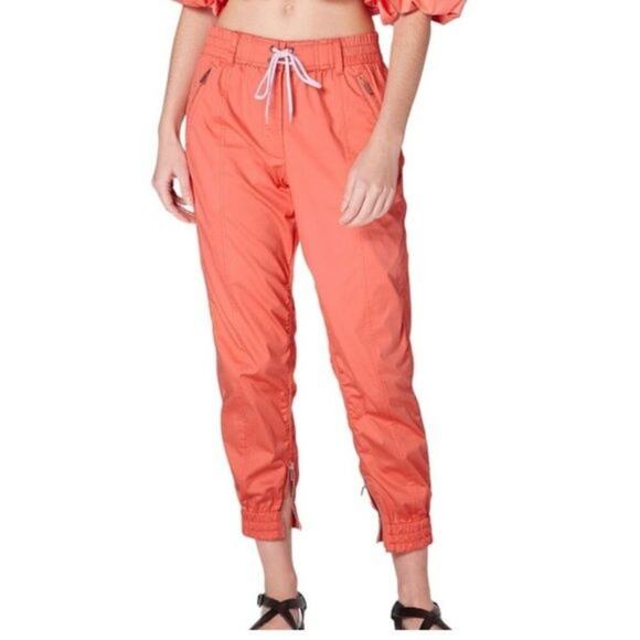 Derek Lam 10 Crosby Womens Kina Utility Joggers Size 2 iNeon Coral NWT - Picture 1 of 11